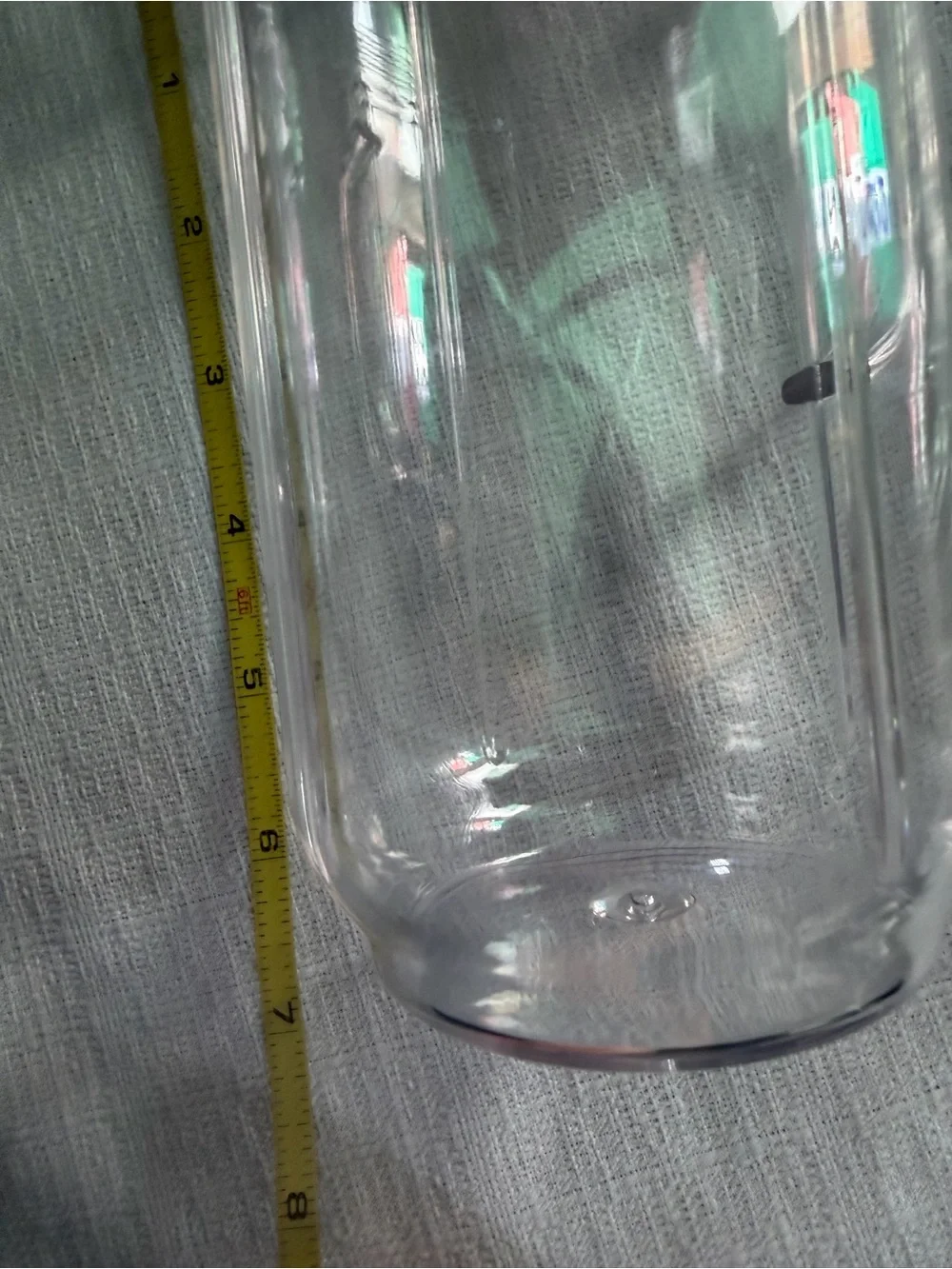 Set of 2 Clear Blender Cups‎ with Black Lids shake coffee drinks
